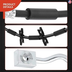 A-Premium Front Driver Brake Hydraulic Hose Compatible with Select Ford Models