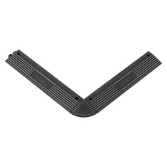 Transition Edge Kit, 11-Piece, Durable Straight Garage Floor Edging, Black