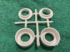 1 25 scale model parts Super Boss Funny Car Plastic Slicks Tires Only