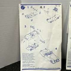 1993 Glencoe Models 1960s Ferrari & Jaguar Convertible 1:72 Plastic Model Kits