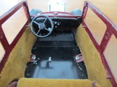 Vintage Hubley Toys Metal Built Model A Ford Victoria for Parts or Repairs