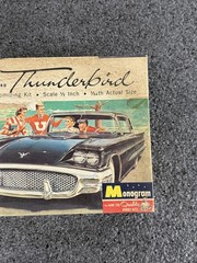 Monogram 1958 Ford Thunderbird Customizing Kit 1:24 Partially Assembled
