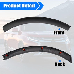 Passenger Side Wheel Arch Molding Trim Compatible with Mitsubishi Outlander 2.4L