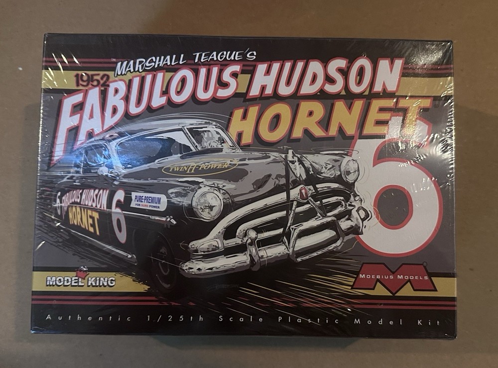 Moebius Model King 1952 Fabulous Hudson Hornet Marshall Teague 1205 New Sealed