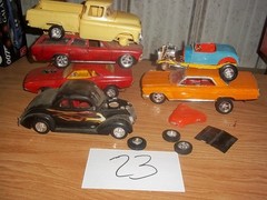 Model Car Junkyard/Parts Lot Salvage Built Plastic Models #23