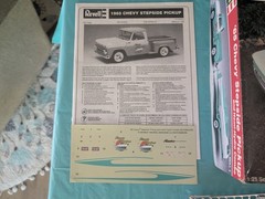 Revell ’65 Chevy Stepside Pickup & Hemi-Hydro Combo. SEALED INSIDE.