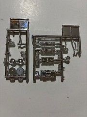 Model Car Parts – AMT 1966 Chevy Nova Pro Street chrome engine parts shift 1/25