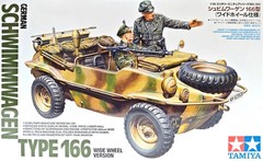 Tamiya 1/35 35393 WWII German Schwimmwagen Type 166 Wide Wheel Vesion w/2 Figs