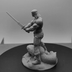 1/24 Resin Figures Model Kit Barbarian Warrior Unpainted,Unassembled Model Kit.