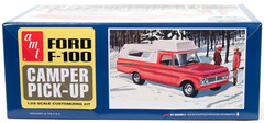 AMT 1963 Ford F-100 Camper Pickup Truck 3-In-1 1:25 Plastic Model Car Kit 1412