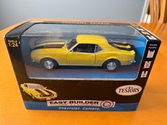 Testors 1968 Chevrolet Camaro Z28 Easy Builder 1:24 Metal Body Model Assembled