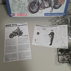 BMW R75 ERTL Model 1:9 Scale 1801 Motorcycle Feldgendarme German Military Police