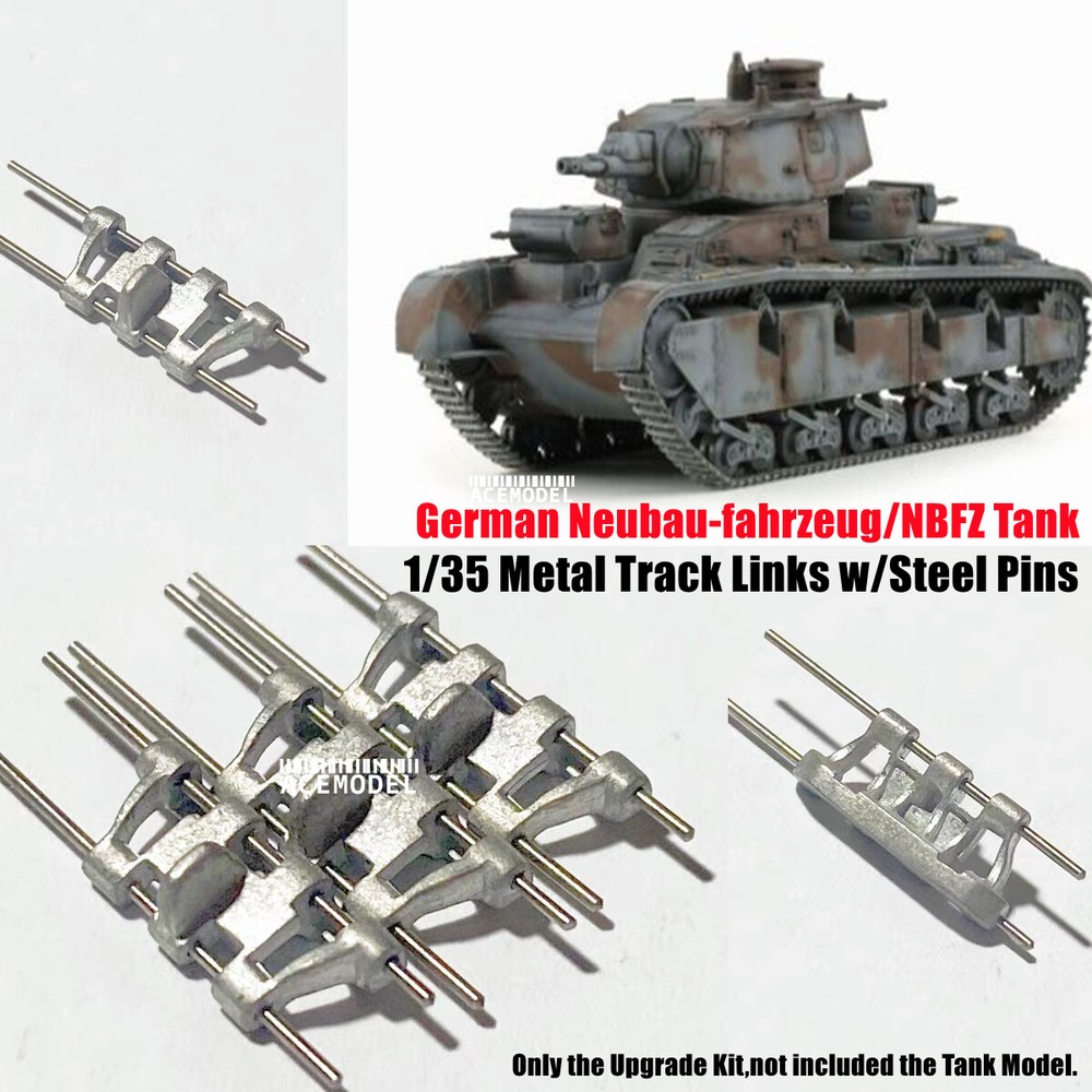 1/35 German Nb.Fz. Neubau-fahrzeug Pz.Kpfw.VI Metal Tracks Fits Dragon/Trumpeter