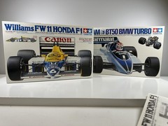 Tamiya Williams FW11 Honda F-1 and Brabham BT50 BMW Turbo 1:20 Scale BUNDLE