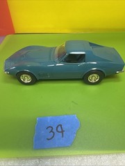 AMT ERTL #6878 1970 CHEVROLET CORVETTE LT-1 Mulsanne Blue 1/25 Dealer Promo NIB