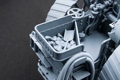 1901 Burrell Compound Traction Engine (3d print. model kit) 1/16 ScaleX SX-16001