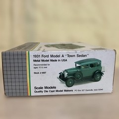Scale Models 1931 Ford Model A Town Sedan Vintage Classic Rare Unbuilt Kit