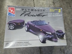 🔥AMT ERTL 1997 Plymouth Prowler with Trailer Model Kit 8588 1/25 Scale