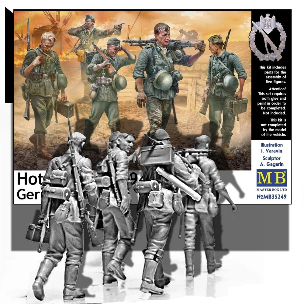 MB (MASTER BOX LTD) 35249 1/35 GERMAN INFANTRY WWII ‘HOT SUMMER 1941’ MODEL KIT