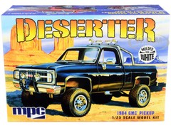 SKILL 2 MODEL KIT 1984 GMC PICKUP TRUCK DESERTER MOLDED IN WHITE 1/25 MPC MPC847