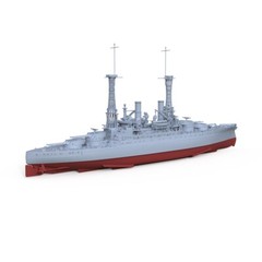 1/700 Military Model Kit USN South Carolina Battleship BB-26 Full Hull