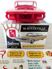 **RARE ORIGINAL VINTAGE AMT CRAFTSMAN KIT 1960 PONTIAC BONNEVILLE HT **COMPLETE!