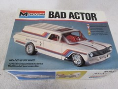 Vintage 1980 Monogram Bad Actor 1960 Chevy delivery sedan plastic model kit 2267