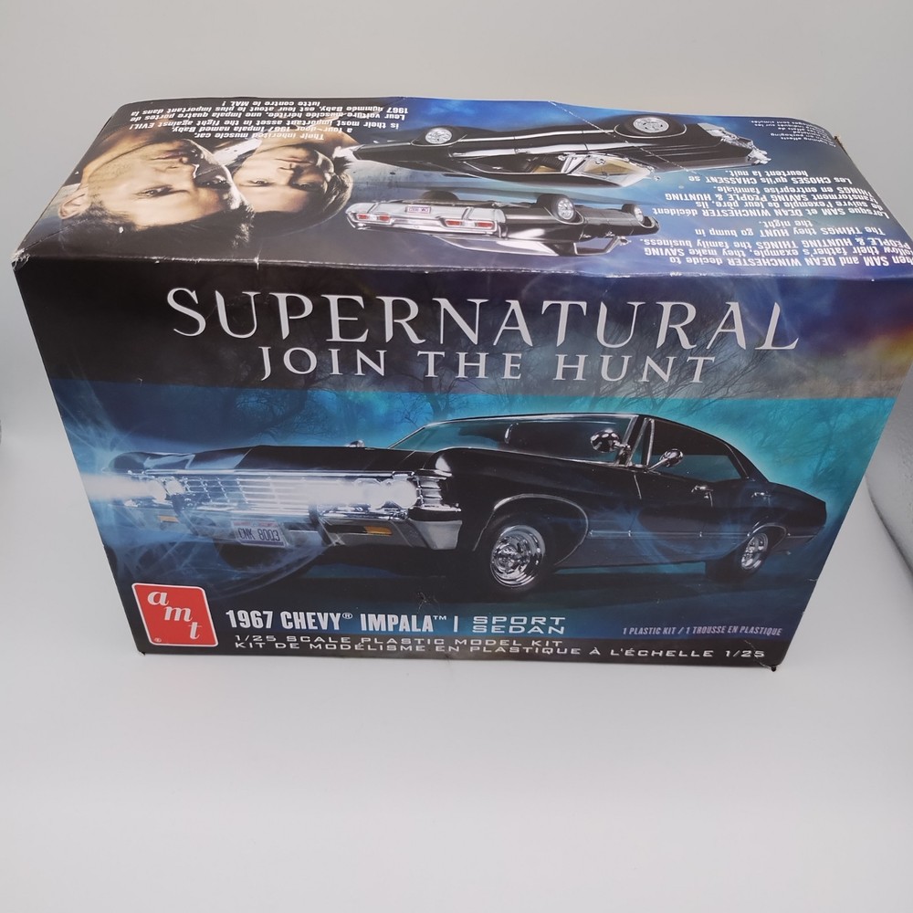 AMT 1967 Chevy Impala Supernatural Model Car Kit Black New Opened Box Package