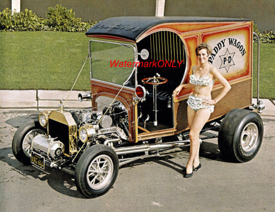 “Paddy Wagon” P.D. 1960’s Hot Rod 1923 “C” Cab Wagon Show Car PHOTO! #(1)