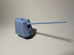 3D printing 1/200/350 MK-45 127mm naval gun of the United States Navy Unpainted
