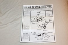 Original Jo-Han 1960 Desoto Hardtop Adventurer Model Kit Instructions ONLY C4460