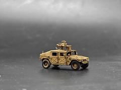 3D Printed 1/144 American Hummer armored vehicle Finished Model