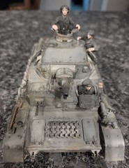 Built 1/35 Panzer IV Ausf. D, German WWII Tank w/ 3 Crew Members