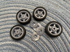 Resin 21/20 Scale In. “Speedway” model car wheels,1/24,1/25