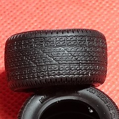 Wide Blue Streak Rear Tires 1988 Chevy Corvette 1:25 scale model car part MPC