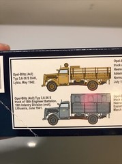 Roden 710 Opel Blitz (KFZ.305, 4X2) German Army truck WWII, 1/72 scale model kit
