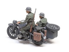 Tamiya 1/35 German Military Sidecar Motorcycle KS600 Model Kit 35384 JAPAN NEW