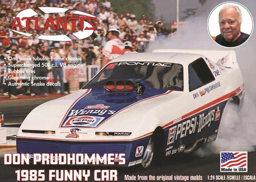 Atlantis Models M2711 1:24 Don ‘The Snake’ Prudhomme 1985 Funny Car Plastic Kit