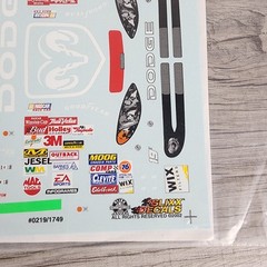 Slixx NASCAR 1749 19 Dodge R/T Jeremy Mayfield Evernham Waterslide Decals 1/24