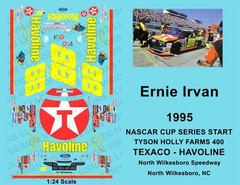 1995 – 1:24 Scale Waterslide Decals – #88 ERNIE IRVAN – TEXACO