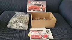 AMT Ertl Dodge Viper RT/10 1:25 Model Kit 6808 Open Box Complete 1992
