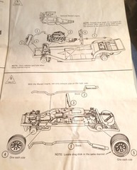 1973 Chevy Corvette Car – Original Model Products General Mills Instruction