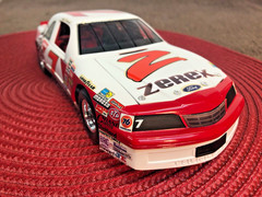 MONOGRAM 1/24 ZEREX AK ’87 T-BIRD STOCK CAR FACTORY BUILT BOX ART DISPLAY MODEL