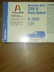 MERCEDES-BENZ 230 G PARIS-DAKAR MODEL KIT ORIGINAL FACTORY SEALED 1:24 ITALERI