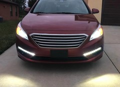 Ijdmtoy Xenon White Led Daytime Running Lights Compatible 2015-2017 Hyundai