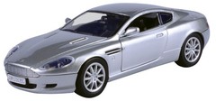 Motormax Aston Martin DB9 Coupe Silver Metallic 1/24 Diecast Model 73321 Silver