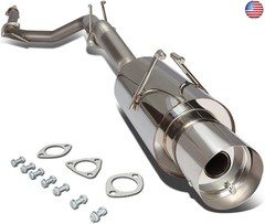 DNA MOTORING CBE-HC06SI Stainless Steel Cat Back Exhaust System [Compatible