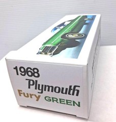 New Green 1968 Plymouth Fury Custom Made Promo Model BOX ONLY..NO CAR