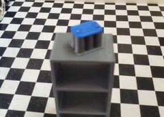 Battery Charger Shelf Gas Can Air Tank 1/24 1/25 Scale Garage Blue Red Top Green