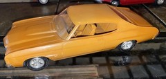 Rare Color AMT 1972 Chevy Chevelle Tan Metallic Dealer PROMO MODEL Car 1/25